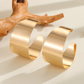 Gold Open Hoop Earrings